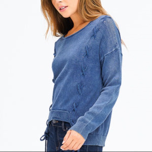 CASUAL LACE DETAIL SWEATER womens fall comfy - Picture 2 of 3